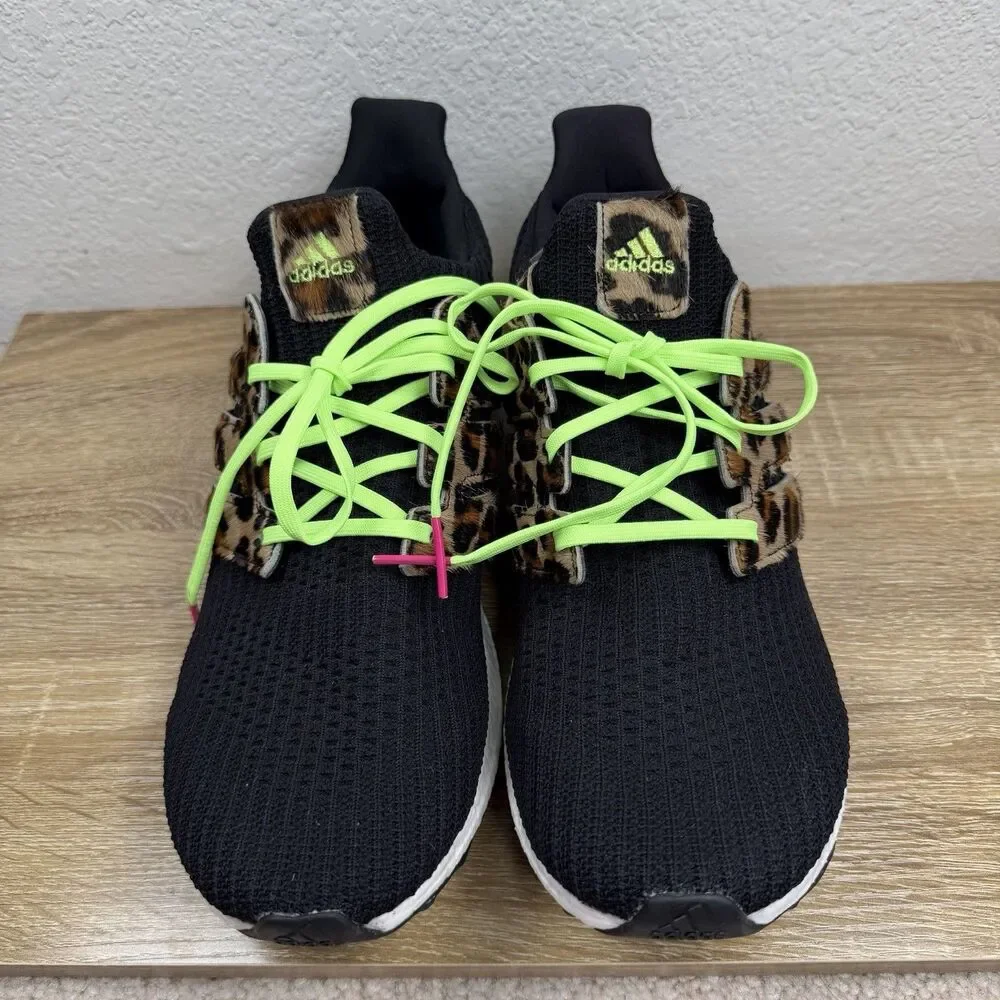 Adidas UltraBOOST DNA Black Leopard Men's Size 15 Running Shoes FZ2731 NEW
